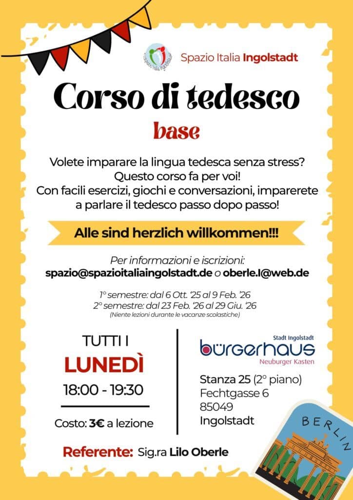 Deutsch Kurs für Italiener-Corso di Tedesco base per italiani